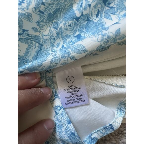 New Fashion Nova Corset Women's Large Bustier Tie Strap Basque Waist Toile Print - Picture 6 of 6